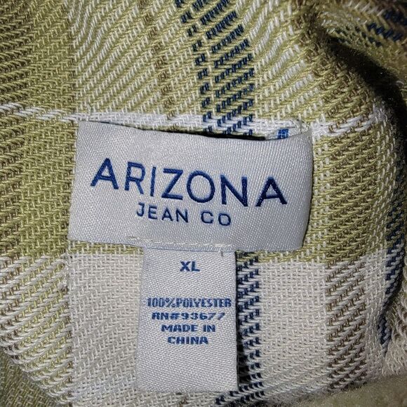 Arizona Plaid Super Soft button up jacket shacket Size XL - Picture 7 of 7